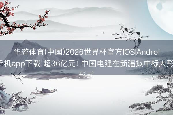 华游体育(中国)2026世界杯官方IOS|Android手机app下载 超36亿元! 中国电建在新疆拟中标大形式