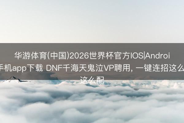 华游体育(中国)2026世界杯官方IOS|Android手机app下载 DNF千海天鬼泣VP聘用， 一键连招这么配