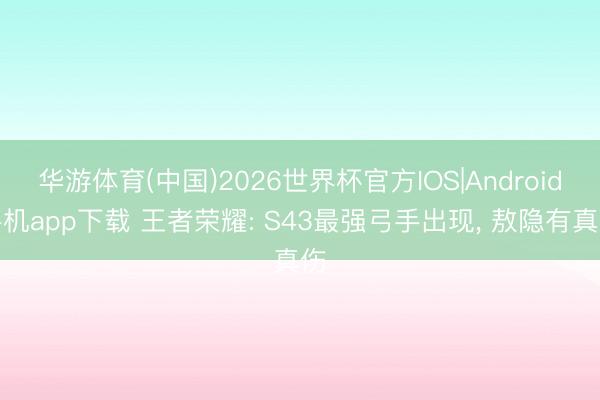 华游体育(中国)2026世界杯官方IOS|Android手机app下载 王者荣耀: S43最强弓手出现, 敖隐有真伤