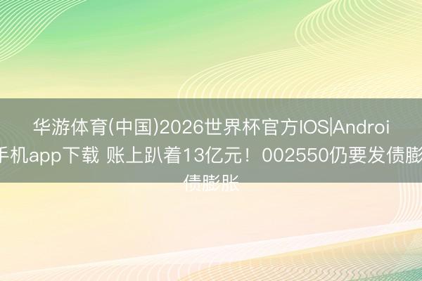 华游体育(中国)2026世界杯官方IOS|Android手机app下载 账上趴着13亿元！002550仍要发债膨胀